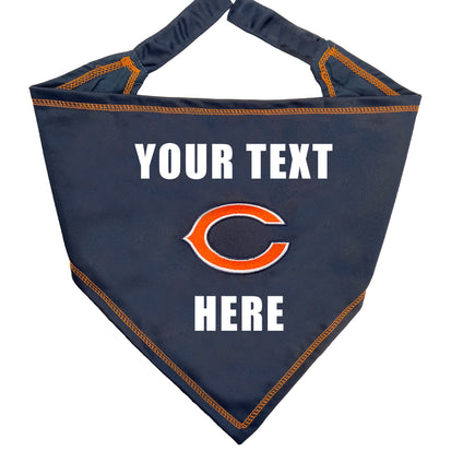 Chicago Bears Tie Around Bandana - Personalize