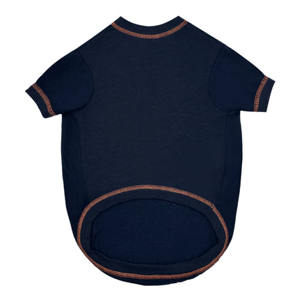 Chicago Bears Pet Stripe Text Tee Shirt
