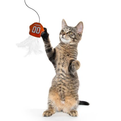 CLEMSON TIGERS TEAM JERSEY WAND WITH CAT NIP
