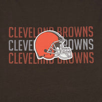 Cleveland Browns Pet Stripe Text Tee Shirt