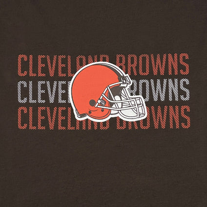 Cleveland Browns Pet Stripe Text Tee Shirt