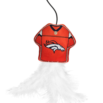 DENVER BRONCOS TEAM JERSEY WAND WITH CAT NIP