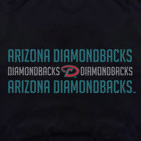 Arizona Diamondbacks Stripe Text Tee Shirt