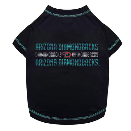Arizona Diamondbacks Stripe Text Tee Shirt