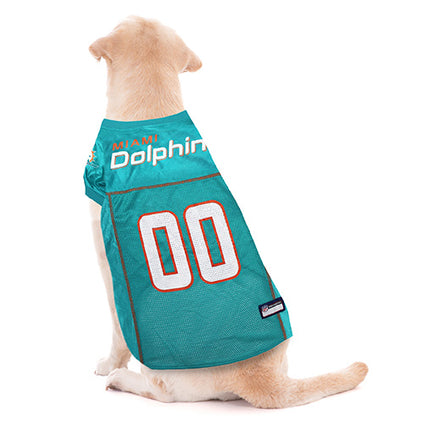 Miami Dolphins Pet Striped Jersey