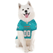 Miami Dolphins Pet Striped Jersey