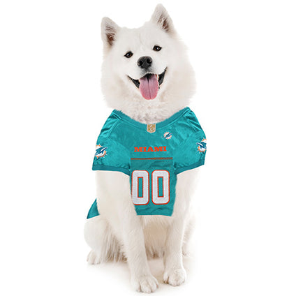 Miami Dolphins Pet Striped Jersey