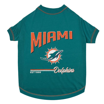 Miami Dolphins Bold City Text Tee Shirt
