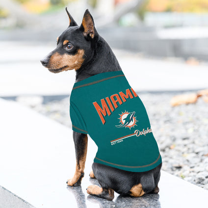 Miami Dolphins Bold City Text Tee Shirt