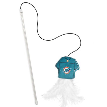 MIAMI DOLPHINS TEAM JERSEY WAND WITH CAT NIP
