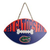 FLORIDA FOOTBALL SHAPE SIGN