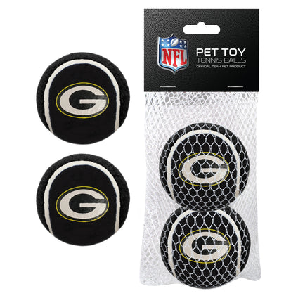 Green Bay Packers 2pc Tennis Balls- Black