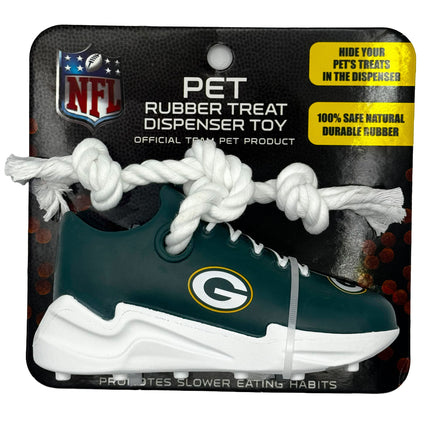 Green Bay Packer Sneaker Treat Dispenser Toy