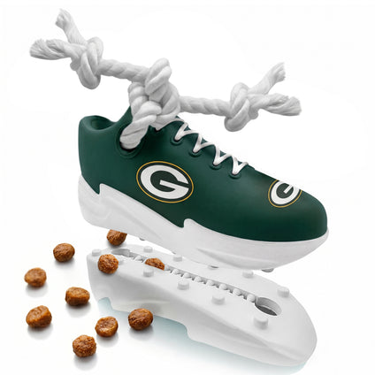Green Bay Packer Sneaker Treat Dispenser Toy