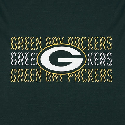Green Bay Packers Pet Stripe Text Tee Shirt