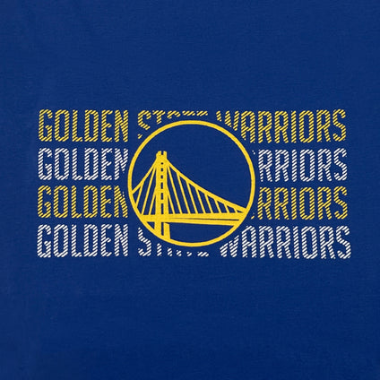 Golden State Warriors Stripe Text Tee Shirt