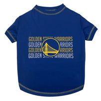 Golden State Warriors Stripe Text Tee Shirt