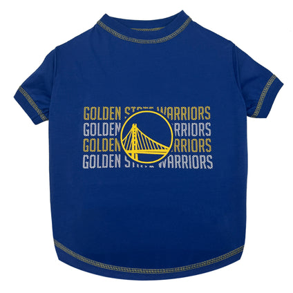 Golden State Warriors Stripe Text Tee Shirt