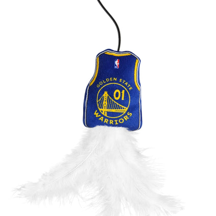 GOLDEN STATE WARRIORS TEAM JERSEY WAND WITH CAT NIP