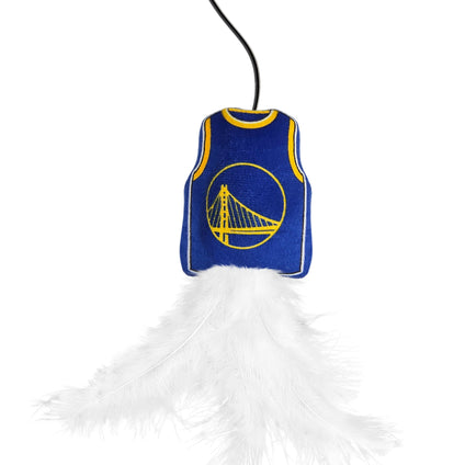 GOLDEN STATE WARRIORS TEAM JERSEY WAND WITH CAT NIP