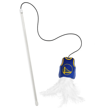 GOLDEN STATE WARRIORS TEAM JERSEY WAND WITH CAT NIP