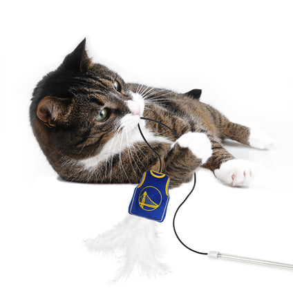 GOLDEN STATE WARRIORS TEAM JERSEY WAND WITH CAT NIP