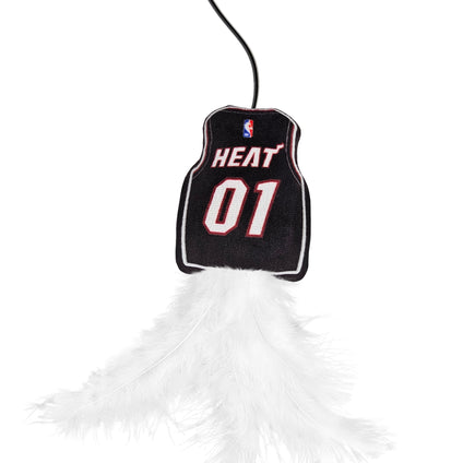MIAMI HEAT TEAM JERSEY WAND WITH CAT NIP