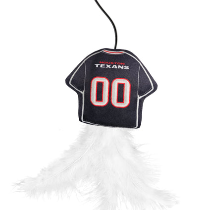 HOUSTON TEXANS TEAM JERSEY WAND WITH CAT NIP
