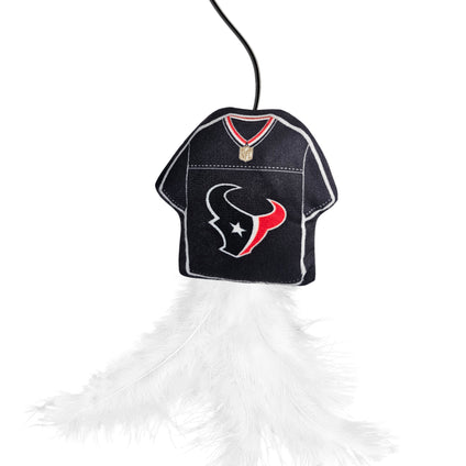 HOUSTON TEXANS TEAM JERSEY WAND WITH CAT NIP