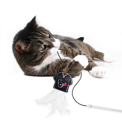 HOUSTON TEXANS TEAM JERSEY WAND WITH CAT NIP