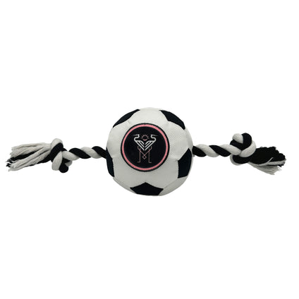Inter Miami Soccer Ball Rope Toy