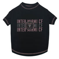 Inter Miami CF Pet Stripe Text Tee Shirt