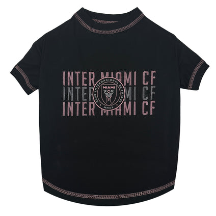 Inter Miami CF Pet Stripe Text Tee Shirt