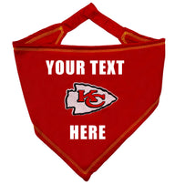 Kansas City Chiefs Tie Around Bandana - Personalize