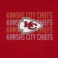 Kansas City Chiefs Pet Stripe Text Tee Shirt