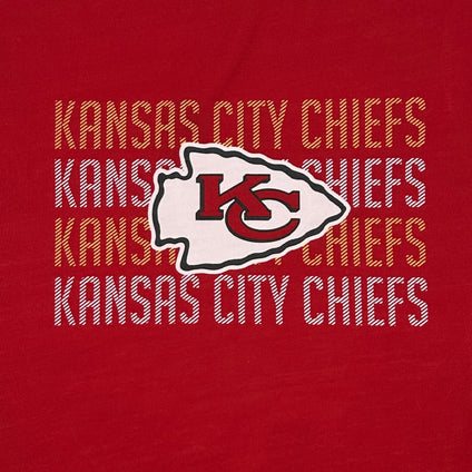 Kansas City Chiefs Pet Stripe Text Tee Shirt