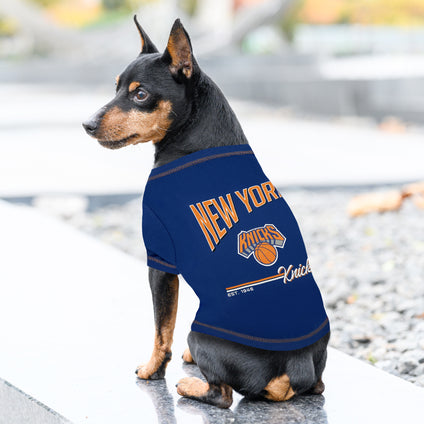 New York Knicks Pet Bold City Text Tee Shirt