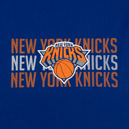 New York Knicks Pet Stripe Text Tee Shirt