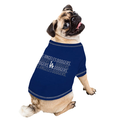 Los Angeles Dodgers Stripe Text Tee Shirt