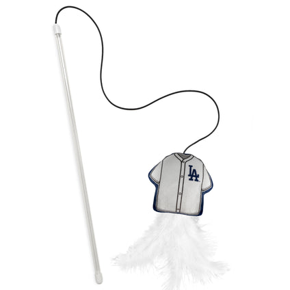 LOS ANGELES DODGERS TEAM JERSEY WAND WITH CAT NIP