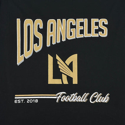 Los Angeles Football Club Stripe Text Tee Shirt