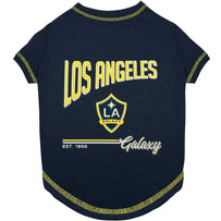 LA Galaxy Stripe Text Tee Shirt