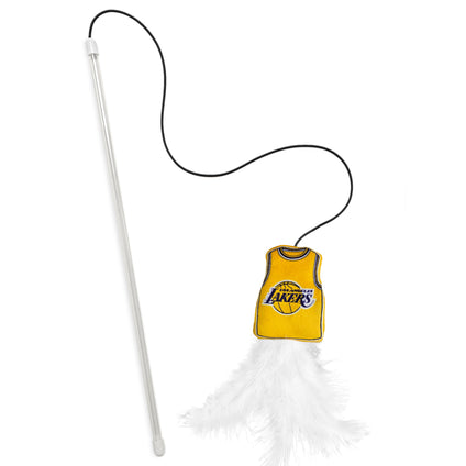 LA LAKERS TEAM JERSEY WAND WITH CAT NIP