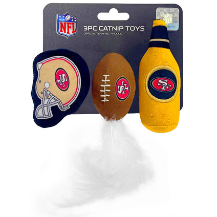 San Francisco 49ers 3 Pc Cat Nip Toy Set