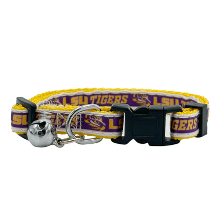 LSU Satin Cat Collar