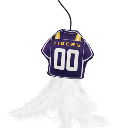 LOUISIANA STATE UNIVERSITY TEAM JERSEY WAND WITH CAT NIP