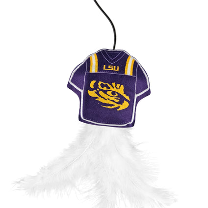 LOUISIANA STATE UNIVERSITY TEAM JERSEY WAND WITH CAT NIP