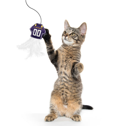 LOUISIANA STATE UNIVERSITY TEAM JERSEY WAND WITH CAT NIP