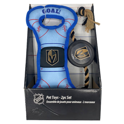 Las Vegas Golden Knights 2pc Pet Toy Boxset