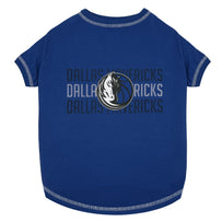 Dallas Mavericks Stripe Text Tee Shirt